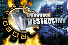 Robot Wars Advanced Destruction title screen for GameBoy Advance